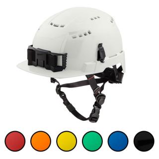 Milwaukee Type 2 Front Brim Vented Safety Helmet with BOLT Accessory Clips