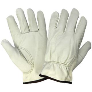 Global Glove Cow Grain Leather Drivers with Open Cuff and Keystone Thumb