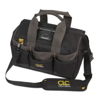CLC Tech Gear LED Lighted 14 Inch Bigmouth Tool Bag