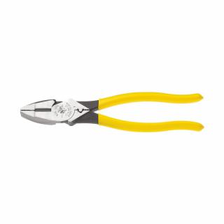 Klein Tools D213-9NE-CR 9 Inch High-Leverage Side-Cutting Pliers for Connector Crimping