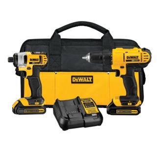 DeWALT 20V Max Cordless Drill Driver & Impact Driver Combo Kit