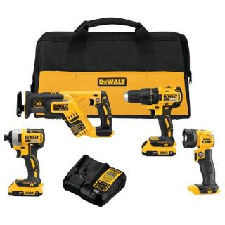 DeWALT 20V MAX Brushless Cordless 4 Tool Combo Kit