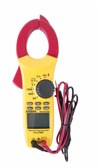 Sperry Instruments Digital Snap-Around Clamp Meter (True RMS)