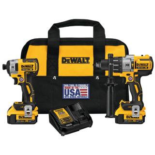 DeWALT 20V Max XR Cordless Brushless Hammerdrill & Impact Driver Combo Kit