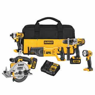 DeWALT 20V MAX Lithium-Ion 5-Tool Combo Kit (3.0 AH)