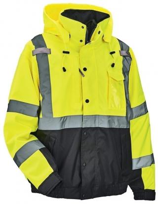 RefrigiWear High Visibility Hi Vis ANSI Class E, Insulated Softshell High  Bib Work Overalls (Lime, XX-Large)