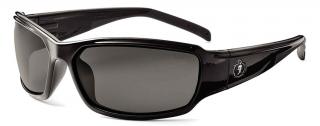 Ergodyne Skullerz Thor Anti-Fog Safety Glasses with Smoke Lens and Black Frame