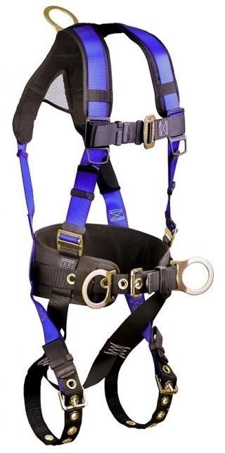 FallTech Contractor+ Belted 3 D-Ring Harness