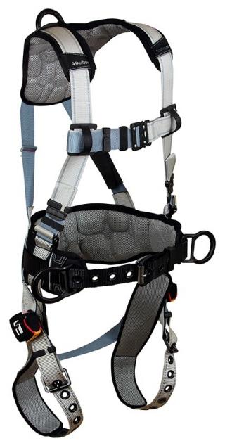 FallTech FlowTech LTE Belted 3 D-Ring Climbing Harness with Trauma Relief Straps