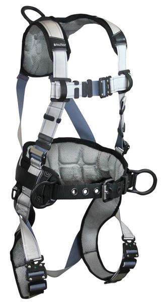 FallTech FlowTech LTE Belted 3 D-Ring Climbing Harness with Quick Connect Buckles