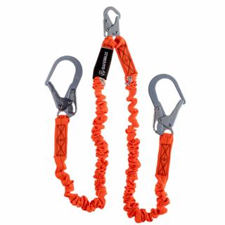 Safewaze V-Line 6 Foot Low-Profile Twin Leg Lanyard with Pelican Hooks