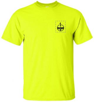 Custom Company Logo Hi-Vis Yellow T-Shirt