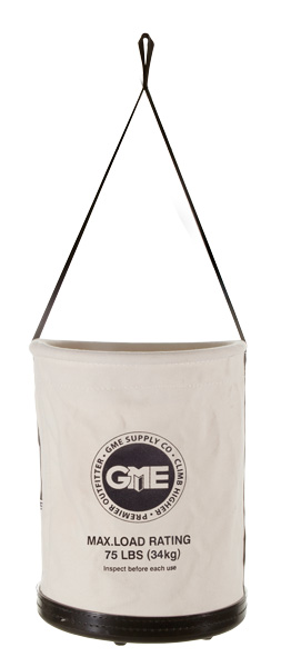 GME Supply 75 lb Plastic Bottom Canvas Bucket