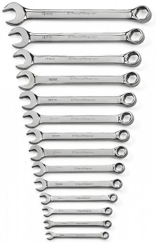 GearWrench 14 Piece 6 Point Combination Metric Wrench Set