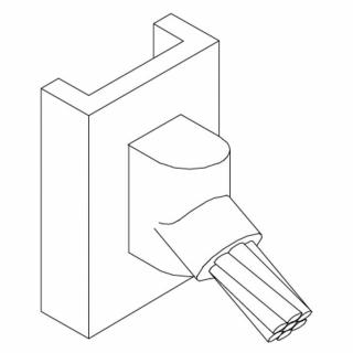 Harger Stranded Copper Conductor to Vertical Steel Pipe