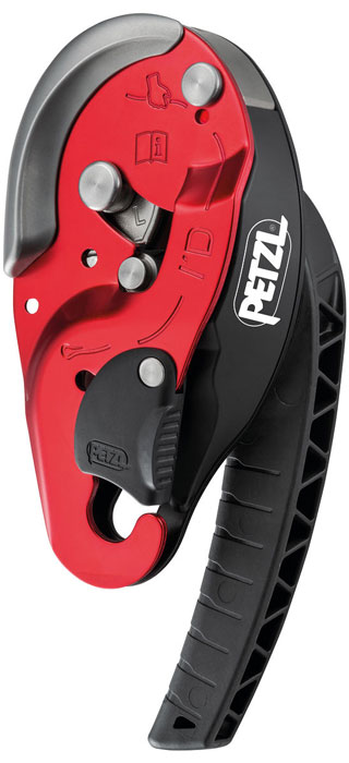 Petzl I'D L Self-Braking Descender (Red)