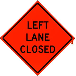 Bone Safety Left Lane Closed