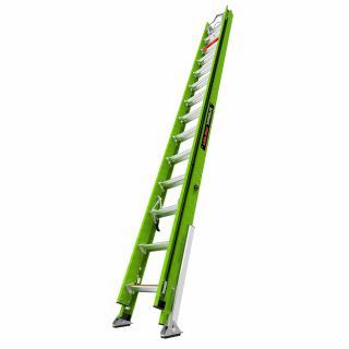 Little Giant Ladders Hyperlite Type IAA Fiberglass Extension Ladder with Cable Hooks, Claw, V-bar & Auto-Levelers