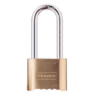 Master Lock 2 Inch (51mm) Brass Resettable Combination Padlock with 2-1/4 Inch (57mm) Shackle