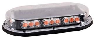 North American Signal Mini LED Light Bar with Upgraded Optics - Permanent Mount - Amber 