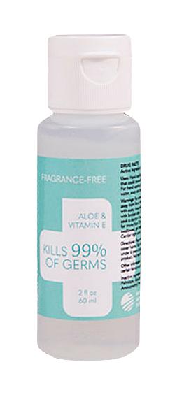 Fragrance-Free Aloe Hand Sanitizer (2 Ounce Refillable Bottle)