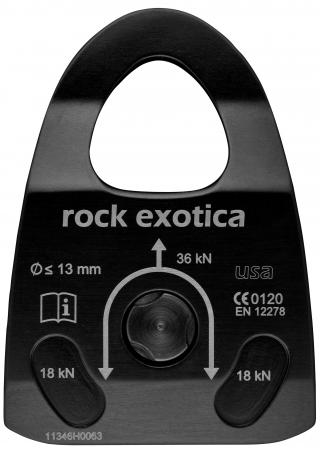 Details about   Rock Exotica P21B Mini Machined Rescue Pulley SINGLE ARBORIST RIGGING TREE BEST 