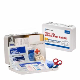 First Aid Only ANSI A 25 Person Heavy Duty Vehicle Metal ANSI 2021 Compliant First Aid Kit