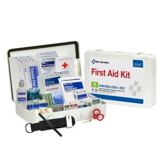 First Aid Only ANSI B 50 Person Metal ANSI 2021 Compliant First Aid Kit