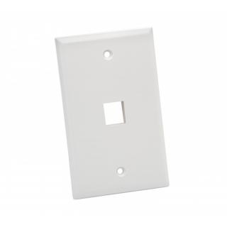 Platinum Standard 1 Port White Wall Plate (25 Pack)