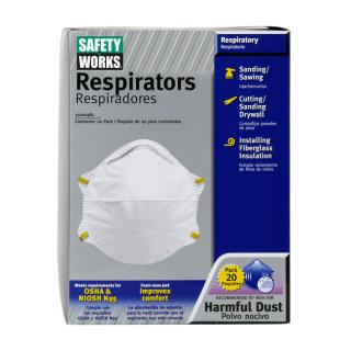 PIP Safety Works N95 Harmful Dust Disposable Respirator