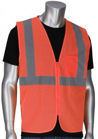 ANSI Type R Class 2 Dual Sized Value Zipper Mesh Vest