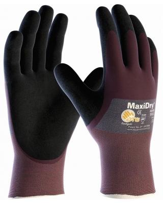 MaxiDry Ultra Lightweight 3/4 Dip Nitrile Grip Gloves (12 Pairs)