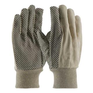 PIP Economy Grade Cotton Canvas Glove with PVC Dotted Grip (12 Pairs)