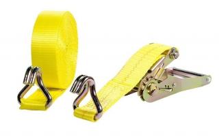 Weisner 2 inch x 27' Double J Hook Ratchet Strap Truck Tie Down