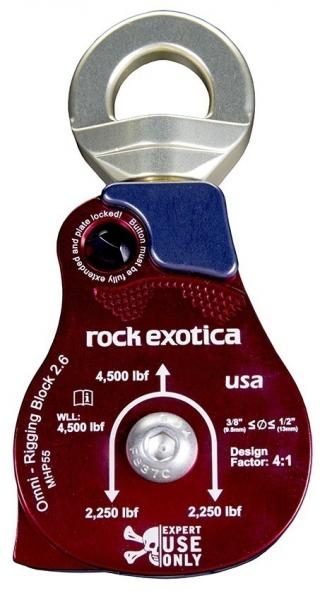 Rock Exotica Omni-Block 2.6 Inch Rigging Pulley / Material Handling Block