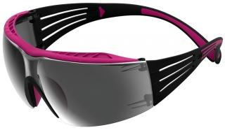 3M SecureFit 400 Series SF409XAS-PNK Safety Glasses with Pink/Black Temples & Silver Mirror Anti-Scratch Lens (20 Pack)