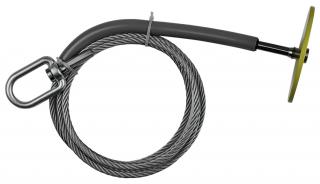 Safewaze 5K Drop-Through Anchor with Swivel D-Ring