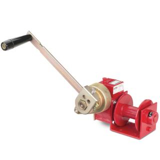 Wholesale Portable hand winch small manual crane wire rope winch tractor  hand capstan crank worm gear winch 1200BL 30M Manufacturer and Supplier