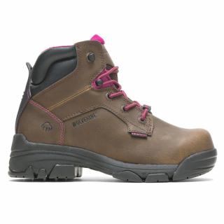 Wolverine Women's Merlin Waterproof 6-Inch Work Boots with Composite Toe