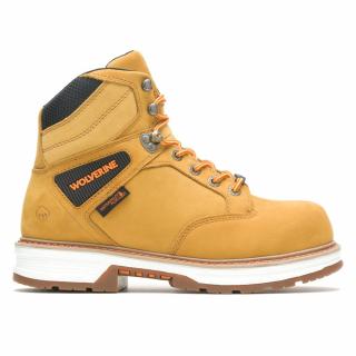 Wolverine Men's Hellcat UltraSpring 6-Inch CarbonMAX Composite Toe Work Boots (Wheat/Tan)