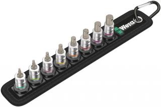 Wera Tools Belt A 2 Zyklop In-Hex-Plus Bit Socket Set with Holding Function, 1/4 Inch Drive, 8 Pieces