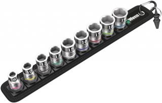 Wera Tools Belt B 1 Zyklop Socket Set with Holding Function, 3/8 Inch Drive, 10 Pieces