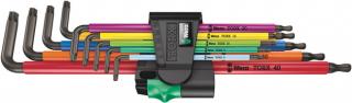 Wera Tools 967/9 TX XL Multicolour 1 Multicolour L-Key Set for TORX® Screws, Long, 9 Pieces