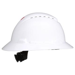 3M SecureFit Full Brim Hard Hat with 4-Point Ratchet Suspension and Uvicator