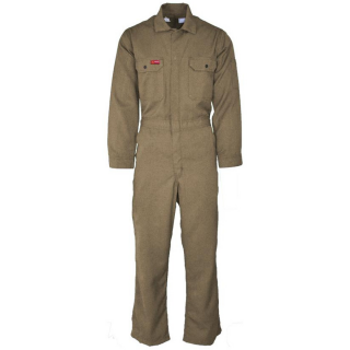 Lapco CVDHF6KH FR DH Contractor Coveralls - Khaki