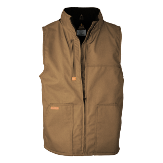 Lapco V-FRWS9 FR Fleece Lined Vest with Windshield Technology - Brown