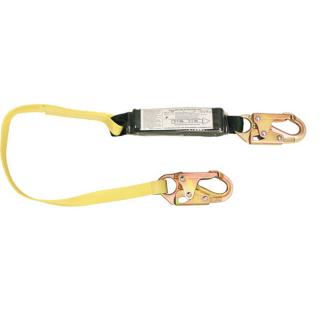 French Creek 1 Inch Web Shock Absorbing 3 Foot Lanyard with Snap Hook