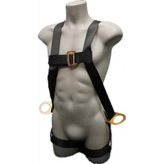 French Creek Welding Full Body 3PT Adjustable Harness with Hip D-Ring with Pass-Thru Leg Buckles