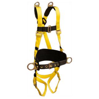 French Creek Full Body 6PT Adjustable Harness with Shoulder D-ring with Removable Tool Belt and Shoulder Pads with Tongue Buckle Legs