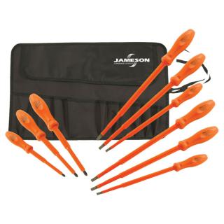 Jameson 1000V Insulated 9 Piece Screwdriver Set